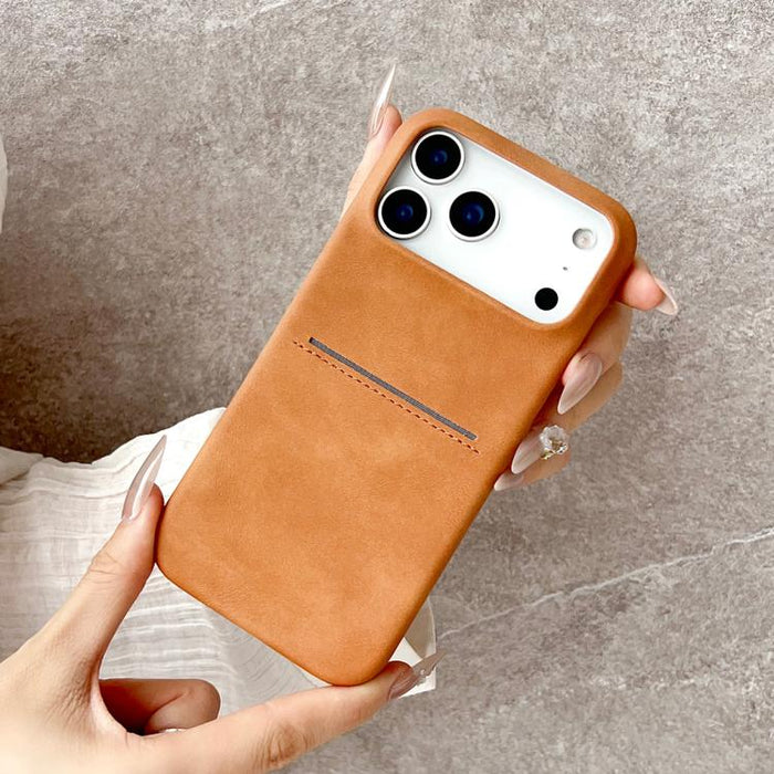 Skin Feel Sheepskin Card Slot Phone Case, For iPhone 12 Pro Max