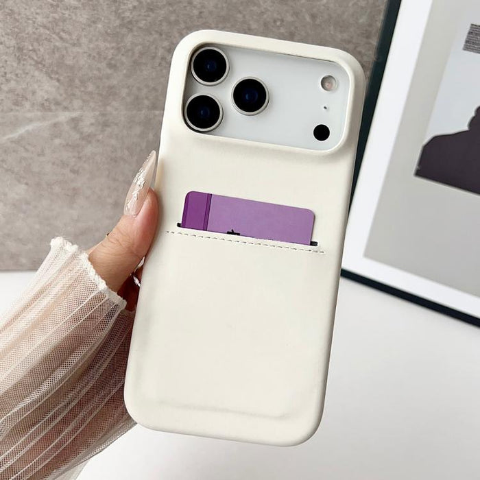 Skin Feel Sheepskin Card Slot Phone Case, For iPhone 12 Pro Max