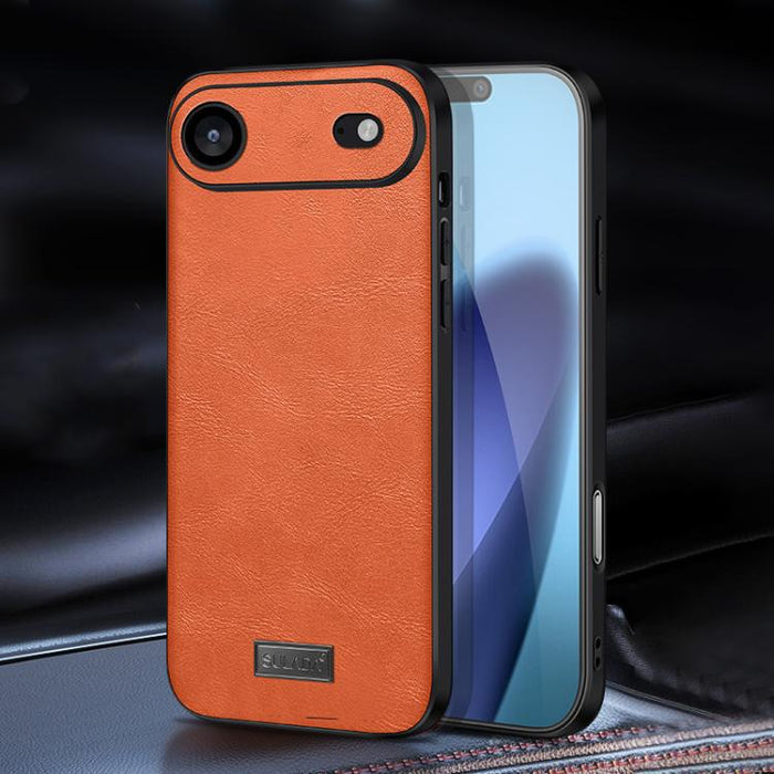 SULADA Shockproof TPU Hybrid Handmade Leather Phone Case, For iPhone 17 Pro Max, For iPhone 17 Pro, For iPhone 17, For iPhone Air