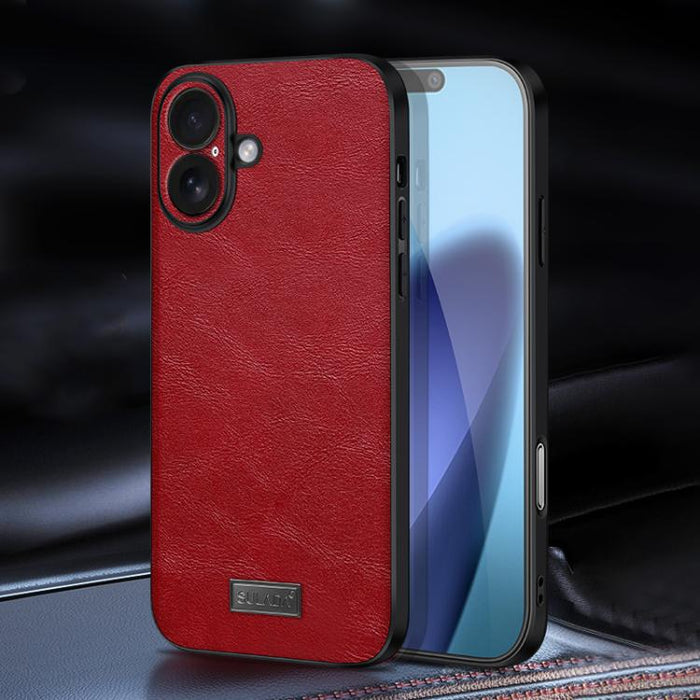 SULADA Shockproof TPU Hybrid Handmade Leather Phone Case, For iPhone 17 Pro Max, For iPhone 17 Pro, For iPhone 17, For iPhone Air