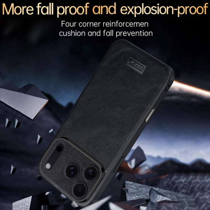 SULADA Shockproof TPU Hybrid Handmade Leather Phone Case, For iPhone 17 Pro Max, For iPhone 17 Pro, For iPhone 17, For iPhone Air