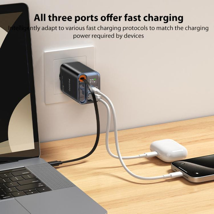 Yesido YC100 67W Fast Charger with Telescopic Type-C Cable, YC100