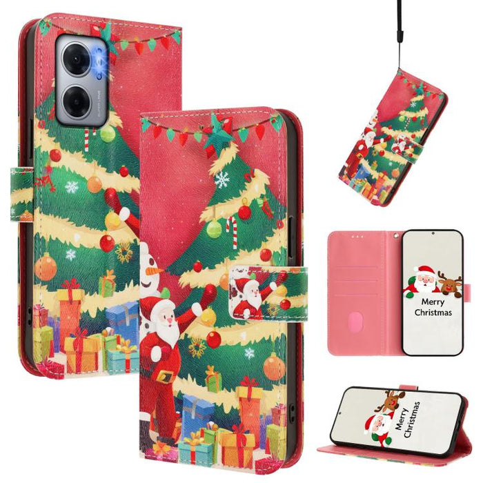Funda para teléfono de piel con hebilla de la serie navideña y correa de mano., For Redmi A1 4G / A2 4G, For Redmi Note 12 Pro+ 5G Global, For Redmi Note 12 5G Global / Xiaomi Poco X5, For Redmi 10 5G / Note 11E 5G, For Redmi Note 11 Pro+ 5G EU        ...