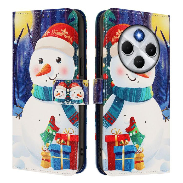Funda para teléfono de piel con hebilla de la serie navideña y correa de mano., For Redmi 14C 4G / A4 5G / 14R 5G / A3 Pro, For Redmi K70 Ultra 5G, For Redmi A3 4G / A3x 4G, For Redmi 13C 4G / 5G / Xiaomi Poco C65 / M6, For Redmi Note 13 4G Global     ...