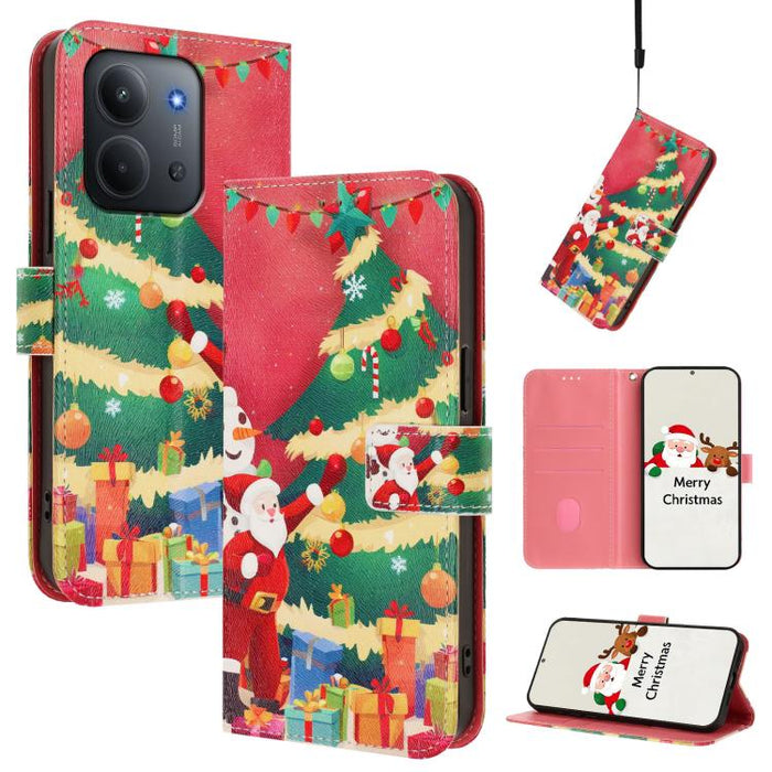 Funda para teléfono de piel con hebilla de la serie navideña y correa de mano., For Redmi Note 15 Pro+ 5G 163.3mm/Poco M8 Pro 5G, For Redmi Note 15 5G / 4G 164mm / Poco M8 5G, For Redmi 15C 5G / 4G EU 173mm / Poco C85 5G, For Xiaomi Poco M7 4G 169mm   ...