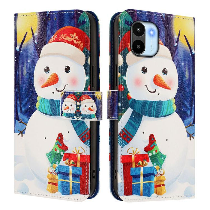 Funda para teléfono de piel con hebilla de la serie navideña y correa de mano., For Redmi A1 4G / A2 4G, For Redmi Note 12 Pro+ 5G Global, For Redmi Note 12 5G Global / Xiaomi Poco X5, For Redmi 10 5G / Note 11E 5G, For Redmi Note 11 Pro+ 5G EU        ...
