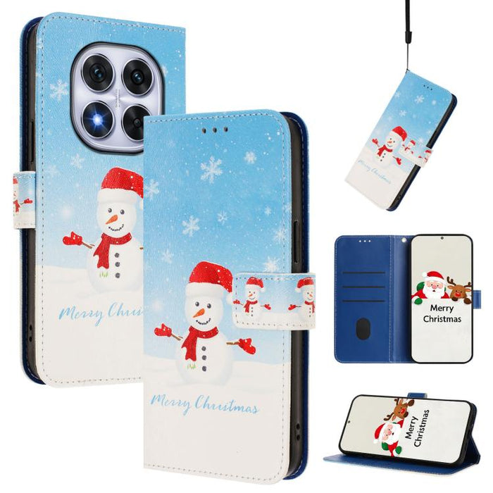 Funda para teléfono de piel con hebilla de la serie navideña y correa de mano., For Redmi Note 15 Pro+ 5G 163.3mm/Poco M8 Pro 5G, For Redmi Note 15 5G / 4G 164mm / Poco M8 5G, For Redmi 15C 5G / 4G EU 173mm / Poco C85 5G, For Xiaomi Poco M7 4G 169mm   ...