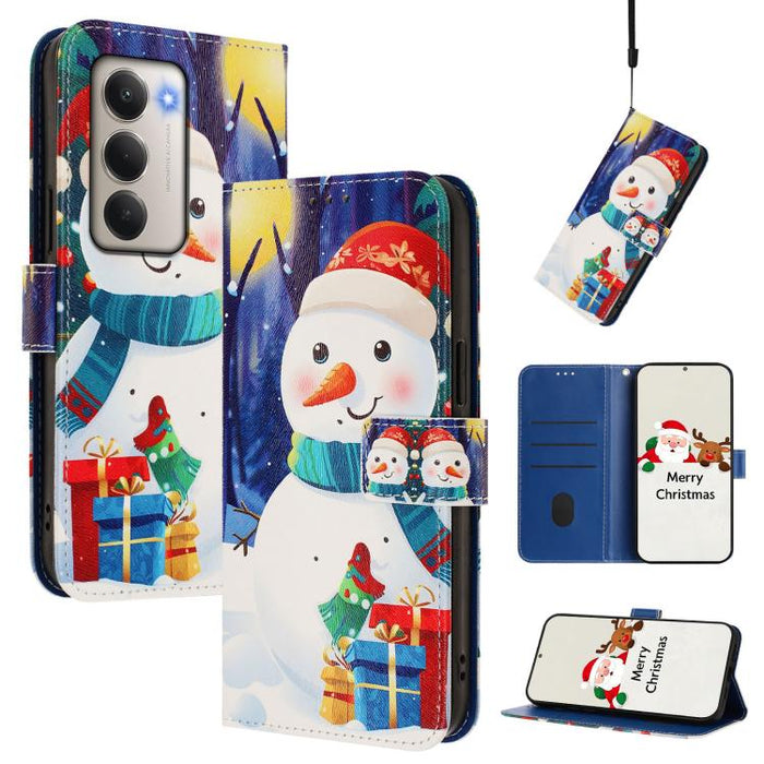 Funda para teléfono de piel con hebilla de la serie navideña y correa de mano., For Redmi Note 15 Pro+ 5G 163.3mm/Poco M8 Pro 5G, For Redmi Note 15 5G / 4G 164mm / Poco M8 5G, For Redmi 15C 5G / 4G EU 173mm / Poco C85 5G, For Xiaomi Poco M7 4G 169mm   ...