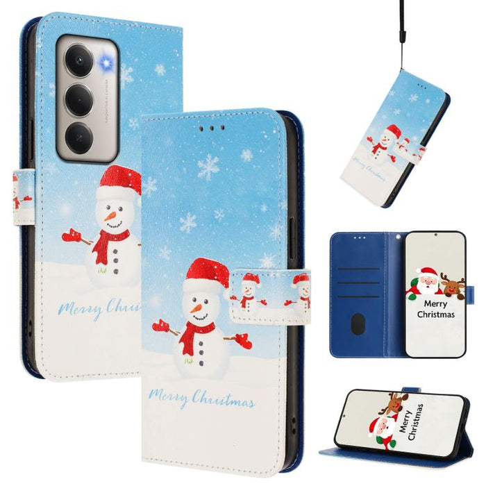 Funda para teléfono de piel con hebilla de la serie navideña y correa de mano., For Redmi Note 15 Pro+ 5G 163.3mm/Poco M8 Pro 5G, For Redmi Note 15 5G / 4G 164mm / Poco M8 5G, For Redmi 15C 5G / 4G EU 173mm / Poco C85 5G, For Xiaomi Poco M7 4G 169mm   ...