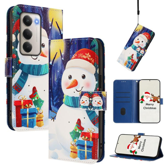 Funda para teléfono de piel con hebilla de la serie navideña y correa de mano., For Redmi Note 15 Pro+ 5G 163.3mm/Poco M8 Pro 5G, For Redmi Note 15 5G / 4G 164mm / Poco M8 5G, For Redmi 15C 5G / 4G EU 173mm / Poco C85 5G, For Xiaomi Poco M7 4G 169mm   ...