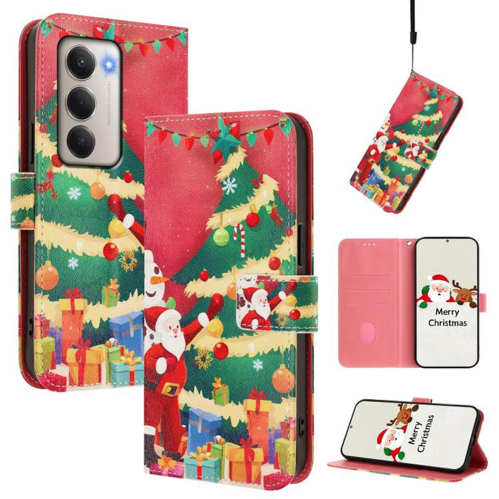 Funda para teléfono de piel con hebilla de la serie navideña y correa de mano., For Redmi Note 15 Pro+ 5G 163.3mm/Poco M8 Pro 5G, For Redmi Note 15 5G / 4G 164mm / Poco M8 5G, For Redmi 15C 5G / 4G EU 173mm / Poco C85 5G, For Xiaomi Poco M7 4G 169mm   ...