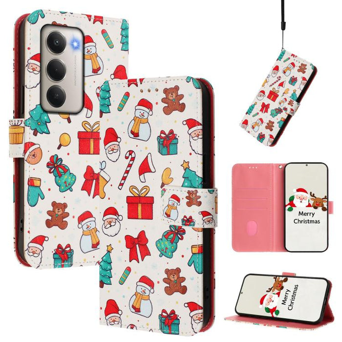 Funda para teléfono de piel con hebilla de la serie navideña y correa de mano., For Redmi Note 15 Pro+ 5G 163.3mm/Poco M8 Pro 5G, For Redmi Note 15 5G / 4G 164mm / Poco M8 5G, For Redmi 15C 5G / 4G EU 173mm / Poco C85 5G, For Xiaomi Poco M7 4G 169mm   ...