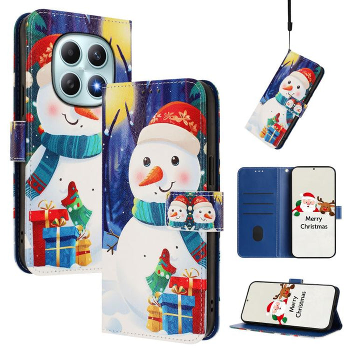 Funda para teléfono de piel con hebilla de la serie navideña y correa de mano., For Redmi Note 15 Pro+ 5G 163.3mm/Poco M8 Pro 5G, For Redmi Note 15 5G / 4G 164mm / Poco M8 5G, For Redmi 15C 5G / 4G EU 173mm / Poco C85 5G, For Xiaomi Poco M7 4G 169mm   ...