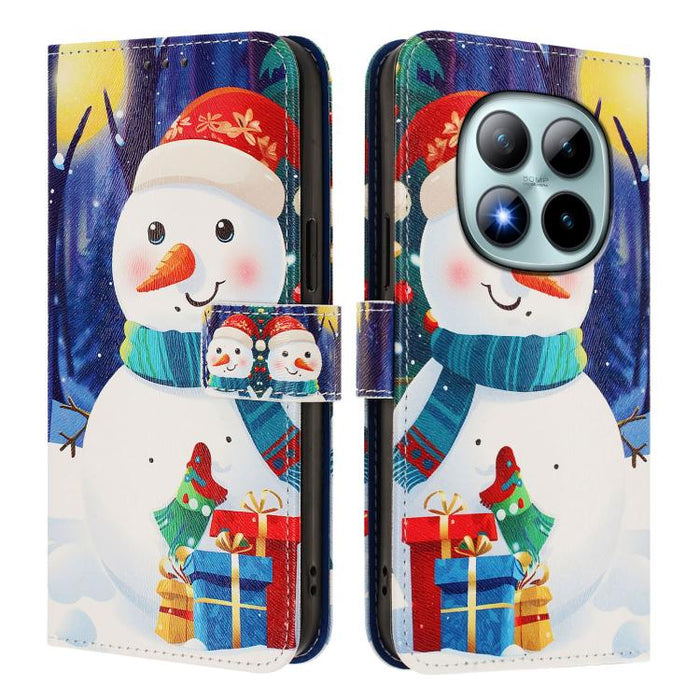 Funda para teléfono de piel con hebilla de la serie navideña y correa de mano., For Redmi Note 15 Pro+ 5G 163.3mm/Poco M8 Pro 5G, For Redmi Note 15 5G / 4G 164mm / Poco M8 5G, For Redmi 15C 5G / 4G EU 173mm / Poco C85 5G, For Xiaomi Poco M7 4G 169mm   ...