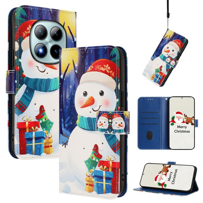 Funda para teléfono de piel con hebilla de la serie navideña y correa de mano., For Redmi Note 15 Pro+ 5G 163.3mm/Poco M8 Pro 5G, For Redmi Note 15 5G / 4G 164mm / Poco M8 5G, For Redmi 15C 5G / 4G EU 173mm / Poco C85 5G, For Xiaomi Poco M7 4G 169mm   ...