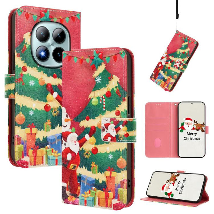 Funda para teléfono de piel con hebilla de la serie navideña y correa de mano., For Redmi Note 15 Pro+ 5G 163.3mm/Poco M8 Pro 5G, For Redmi Note 15 5G / 4G 164mm / Poco M8 5G, For Redmi 15C 5G / 4G EU 173mm / Poco C85 5G, For Xiaomi Poco M7 4G 169mm   ...