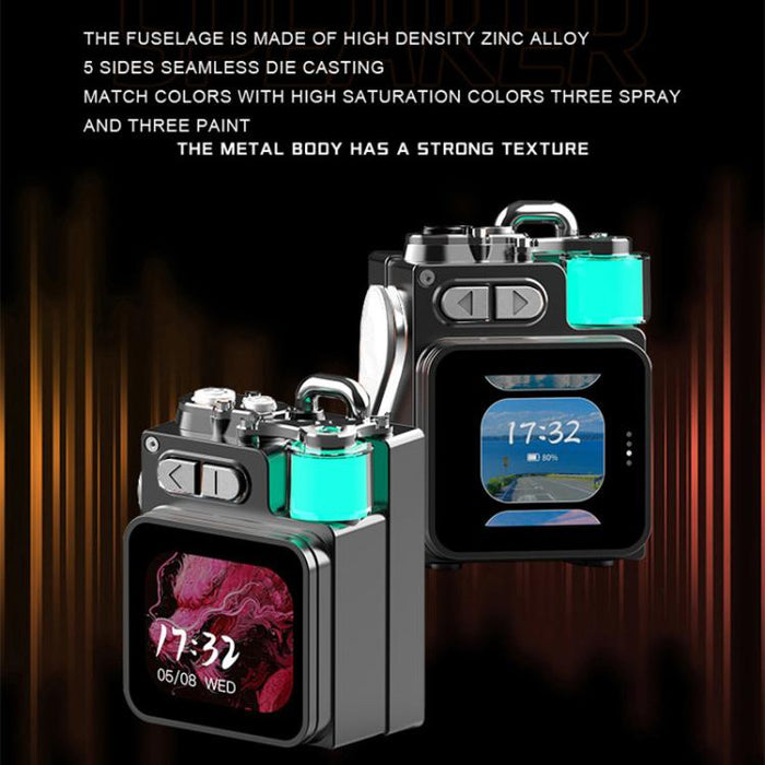 DK08 Smart LED Screen Cool Style Portable RGB Light Bluetooth Speaker, DK08