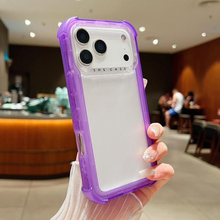 Transparent Matte TPU Hybrid PC 3-in-1 Phone Case, For iPhone 17 Pro Max, For iPhone 17 Pro
