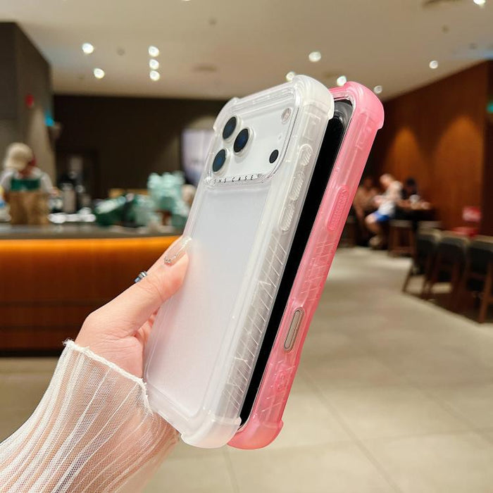 Transparent Matte TPU Hybrid PC 3-in-1 Phone Case, For iPhone 17 Pro Max, For iPhone 17 Pro