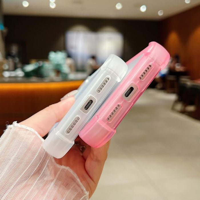 Transparent Matte TPU Hybrid PC 3-in-1 Phone Case, For iPhone 17 Pro Max, For iPhone 17 Pro