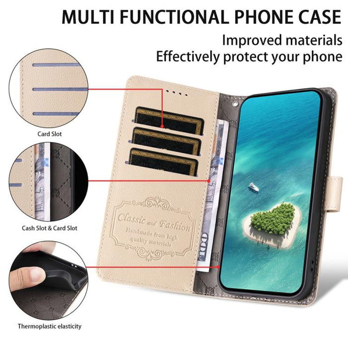 Funda de cuero para teléfono con forma de cartera de 3 tarjetas con bloqueo RFID y textura de lichi, For Redmi 15a 5G, For Redmi Turbo 5 Max 5G / Poco X8 Pro Max 5G, For Redmi Turbo 5 5G / Poco X8 Pro 5G, For Redmi Note 15 Pro+ 5G Global 163.3mm       ...
