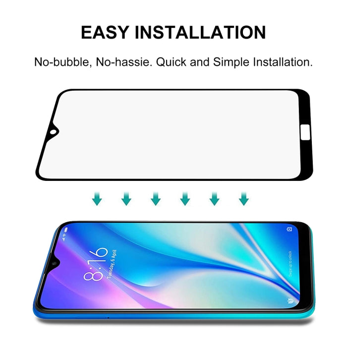 Película de vidrio templado de pantalla completa con pegamento completo de 25 piezas, For Xiaomi Redmi 8 / Redmi 8a / Redmi 8a Pro / Redmi 8a Dual (25 PCS), For Xiaomi Redmi 9 (India) (25 PCS), For Xiaomi Redmi 9i (25 PCS)                              ...