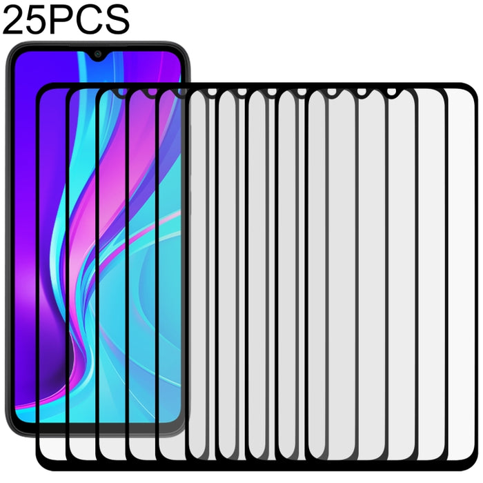 Película de vidrio templado de pantalla completa con pegamento completo de 25 piezas, For Xiaomi Redmi 8 / Redmi 8a / Redmi 8a Pro / Redmi 8a Dual (25 PCS), For Xiaomi Redmi 9 (India) (25 PCS), For Xiaomi Redmi 9i (25 PCS)                              ...
