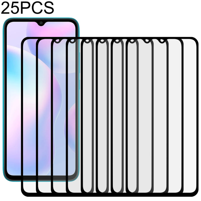 Película de vidrio templado de pantalla completa con pegamento completo de 25 piezas, For Xiaomi Redmi 8 / Redmi 8a / Redmi 8a Pro / Redmi 8a Dual (25 PCS), For Xiaomi Redmi 9 (India) (25 PCS), For Xiaomi Redmi 9i (25 PCS)                              ...