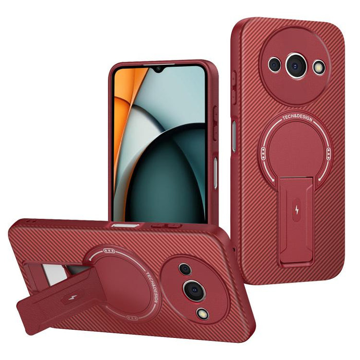Funda para teléfono MagSafe con textura de fibra de carbono y soporte, For Redmi K90 Pro Max / Poco F8 Ultra, For Redmi 15C 5G / 4G EU 173mm, For Redmi 15 5G Global / 15 4G SEA 169mm, For Redmi 15 5G / 4G EU 171mm, For Redmi 15C 5G / 4G Global 171mm   ...