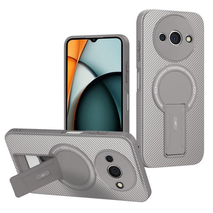 Funda para teléfono MagSafe con textura de fibra de carbono y soporte, For Redmi K90 Pro Max / Poco F8 Ultra, For Redmi 15C 5G / 4G EU 173mm, For Redmi 15 5G Global / 15 4G SEA 169mm, For Redmi 15 5G / 4G EU 171mm, For Redmi 15C 5G / 4G Global 171mm   ...