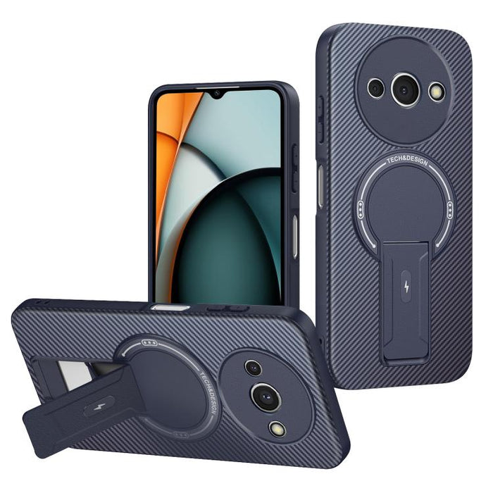 Funda para teléfono MagSafe con textura de fibra de carbono y soporte, For Redmi K90 Pro Max / Poco F8 Ultra, For Redmi 15C 5G / 4G EU 173mm, For Redmi 15 5G Global / 15 4G SEA 169mm, For Redmi 15 5G / 4G EU 171mm, For Redmi 15C 5G / 4G Global 171mm   ...