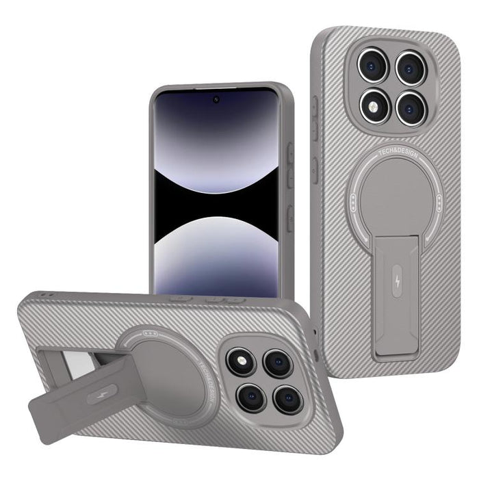 Funda para teléfono MagSafe con textura de fibra de carbono y soporte, For Redmi K90 Pro Max / Poco F8 Ultra, For Redmi 15C 5G / 4G EU 173mm, For Redmi 15 5G Global / 15 4G SEA 169mm, For Redmi 15 5G / 4G EU 171mm, For Redmi 15C 5G / 4G Global 171mm   ...