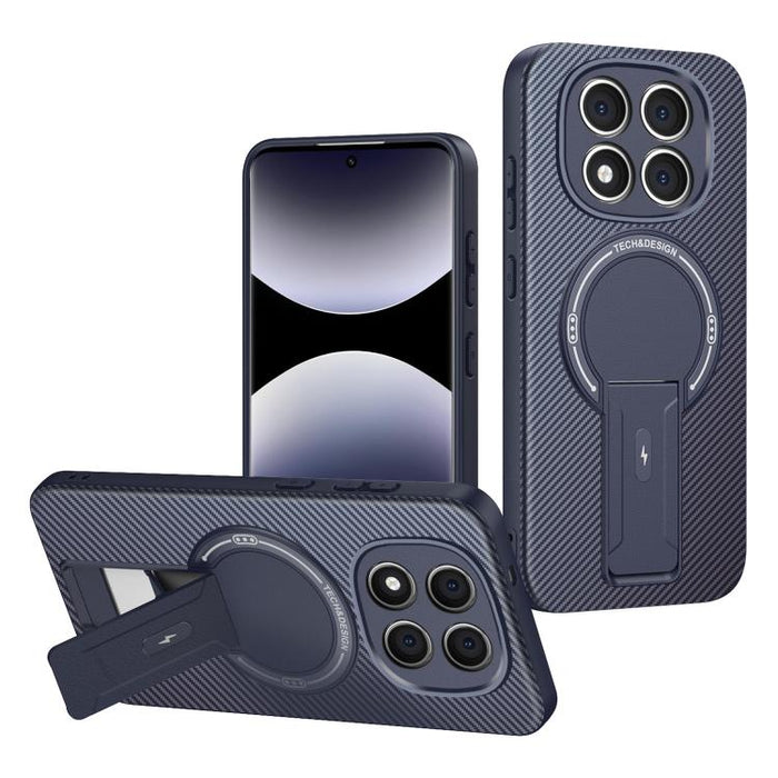 Funda para teléfono MagSafe con textura de fibra de carbono y soporte, For Redmi K90 Pro Max / Poco F8 Ultra, For Redmi 15C 5G / 4G EU 173mm, For Redmi 15 5G Global / 15 4G SEA 169mm, For Redmi 15 5G / 4G EU 171mm, For Redmi 15C 5G / 4G Global 171mm   ...