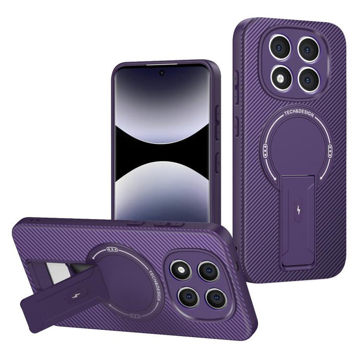 Funda para teléfono MagSafe con textura de fibra de carbono y soporte, For Redmi K90 Pro Max / Poco F8 Ultra, For Redmi 15C 5G / 4G EU 173mm, For Redmi 15 5G Global / 15 4G SEA 169mm, For Redmi 15 5G / 4G EU 171mm, For Redmi 15C 5G / 4G Global 171mm   ...
