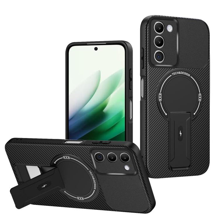 Funda para teléfono MagSafe con textura de fibra de carbono y soporte, For Redmi K90 Pro Max / Poco F8 Ultra, For Redmi 15C 5G / 4G EU 173mm, For Redmi 15 5G Global / 15 4G SEA 169mm, For Redmi 15 5G / 4G EU 171mm, For Redmi 15C 5G / 4G Global 171mm   ...