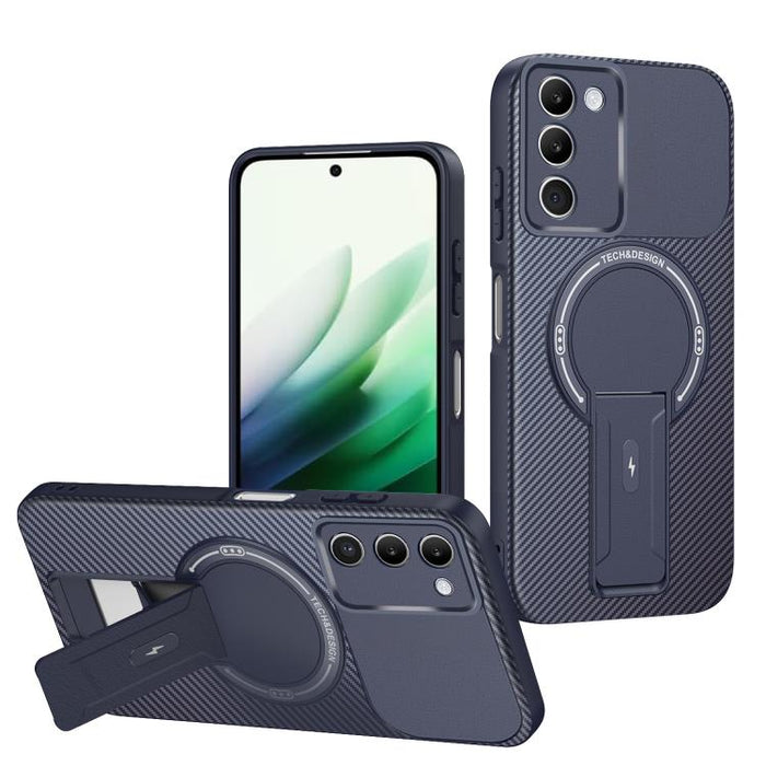 Funda para teléfono MagSafe con textura de fibra de carbono y soporte, For Redmi K90 Pro Max / Poco F8 Ultra, For Redmi 15C 5G / 4G EU 173mm, For Redmi 15 5G Global / 15 4G SEA 169mm, For Redmi 15 5G / 4G EU 171mm, For Redmi 15C 5G / 4G Global 171mm   ...