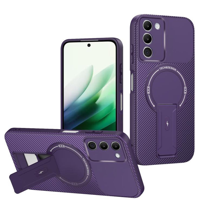 Funda para teléfono MagSafe con textura de fibra de carbono y soporte, For Redmi K90 Pro Max / Poco F8 Ultra, For Redmi 15C 5G / 4G EU 173mm, For Redmi 15 5G Global / 15 4G SEA 169mm, For Redmi 15 5G / 4G EU 171mm, For Redmi 15C 5G / 4G Global 171mm   ...