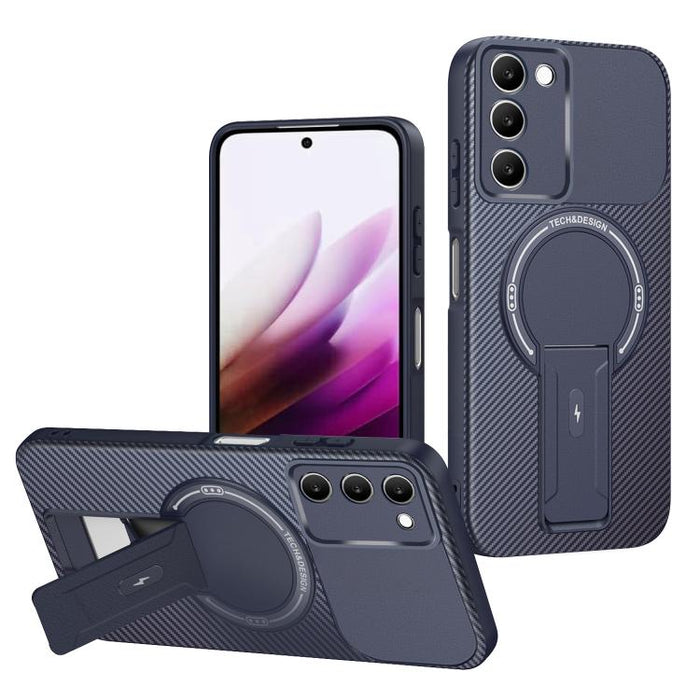 Funda para teléfono MagSafe con textura de fibra de carbono y soporte, For Redmi K90 Pro Max / Poco F8 Ultra, For Redmi 15C 5G / 4G EU 173mm, For Redmi 15 5G Global / 15 4G SEA 169mm, For Redmi 15 5G / 4G EU 171mm, For Redmi 15C 5G / 4G Global 171mm   ...
