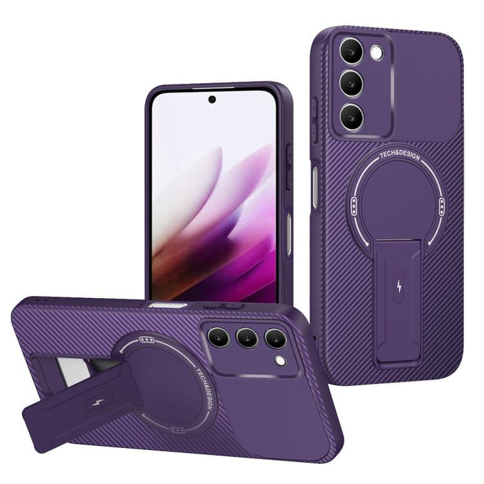 Funda para teléfono MagSafe con textura de fibra de carbono y soporte, For Redmi K90 Pro Max / Poco F8 Ultra, For Redmi 15C 5G / 4G EU 173mm, For Redmi 15 5G Global / 15 4G SEA 169mm, For Redmi 15 5G / 4G EU 171mm, For Redmi 15C 5G / 4G Global 171mm   ...