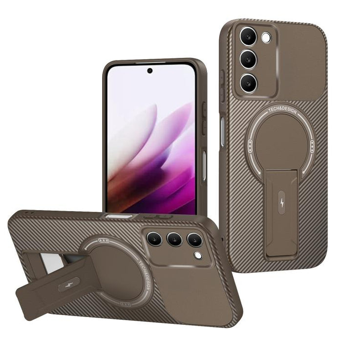 Funda para teléfono MagSafe con textura de fibra de carbono y soporte, For Redmi K90 Pro Max / Poco F8 Ultra, For Redmi 15C 5G / 4G EU 173mm, For Redmi 15 5G Global / 15 4G SEA 169mm, For Redmi 15 5G / 4G EU 171mm, For Redmi 15C 5G / 4G Global 171mm   ...