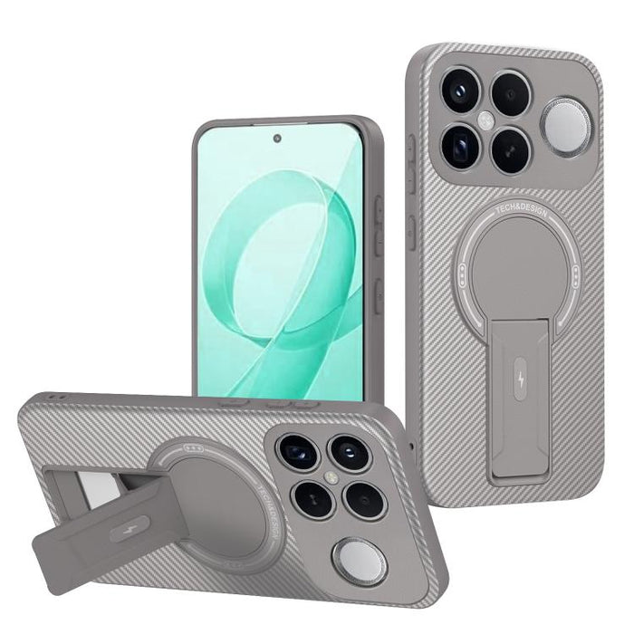 Funda para teléfono MagSafe con textura de fibra de carbono y soporte, For Redmi K90 Pro Max / Poco F8 Ultra, For Redmi 15C 5G / 4G EU 173mm, For Redmi 15 5G Global / 15 4G SEA 169mm, For Redmi 15 5G / 4G EU 171mm, For Redmi 15C 5G / 4G Global 171mm   ...