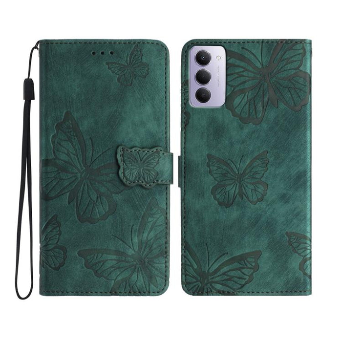 Funda para teléfono de piel con relieve de mariposa de tacto suave, For Redmi K90 Pro Max / Poco F8 Ultra, For Redmi K90 / Poco F8 Pro, For Redmi 15C 5G / 4G EU 173mm, For Redmi 15 5G / 4G EU 171mm, For Redmi 15C 5G / 4G Global 171mm
