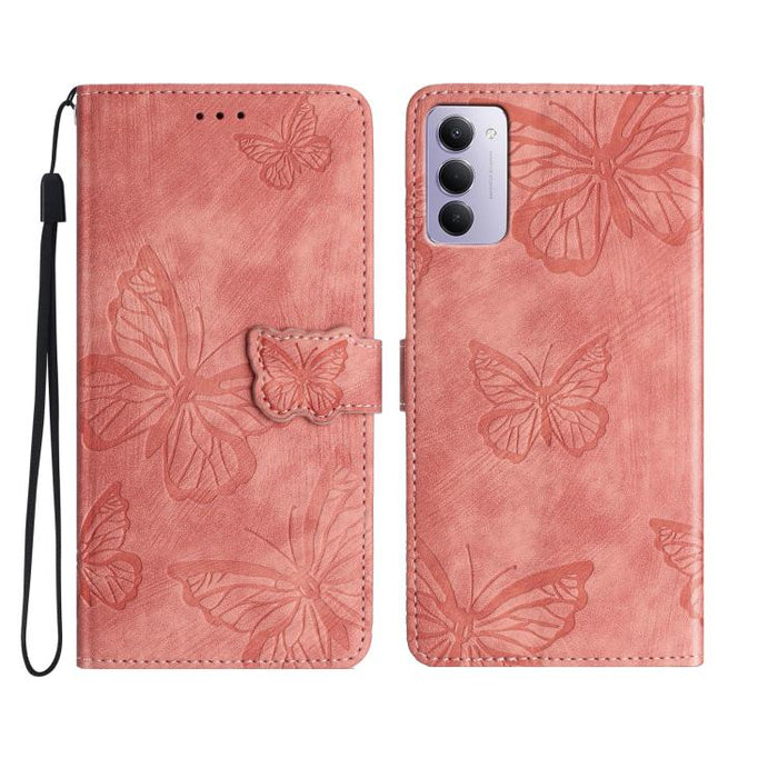 Funda para teléfono de piel con relieve de mariposa de tacto suave, For Redmi K90 Pro Max / Poco F8 Ultra, For Redmi K90 / Poco F8 Pro, For Redmi 15C 5G / 4G EU 173mm, For Redmi 15 5G / 4G EU 171mm, For Redmi 15C 5G / 4G Global 171mm