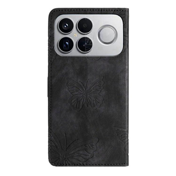 Funda para teléfono de piel con relieve de mariposa de tacto suave, For Redmi K90 Pro Max / Poco F8 Ultra, For Redmi K90 / Poco F8 Pro, For Redmi 15C 5G / 4G EU 173mm, For Redmi 15 5G / 4G EU 171mm, For Redmi 15C 5G / 4G Global 171mm