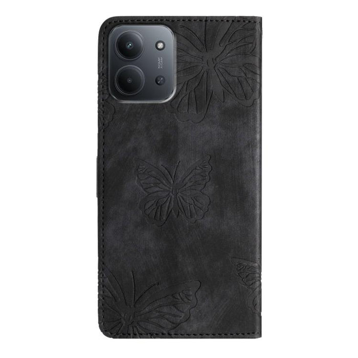 Funda para teléfono de piel con relieve de mariposa de tacto suave, For Redmi K90 Pro Max / Poco F8 Ultra, For Redmi K90 / Poco F8 Pro, For Redmi 15C 5G / 4G EU 173mm, For Redmi 15 5G / 4G EU 171mm, For Redmi 15C 5G / 4G Global 171mm