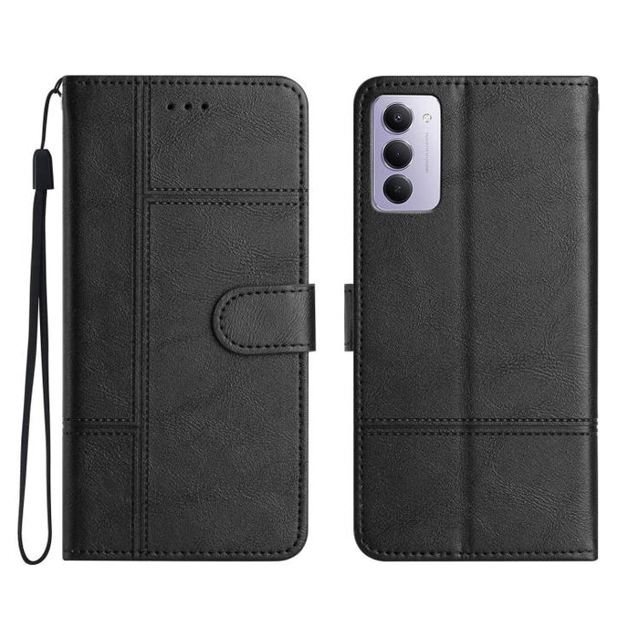 Funda para teléfono de cuero con textura de piel de vaca y costuras., For Redmi K90 Pro Max / Poco F8 Ultra, For Redmi K90 / Poco F8 Pro, For Redmi 15C 5G / 4G EU 173mm, For Redmi 15 5G / 4G EU 171mm, For Redmi 15C 5G / 4G Global 171mm