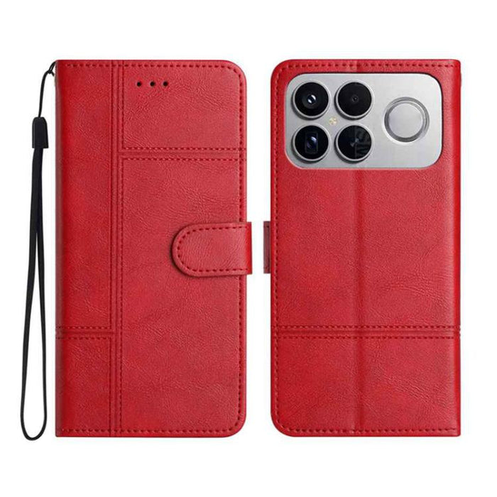 Funda para teléfono de cuero con textura de piel de vaca y costuras., For Redmi K90 Pro Max / Poco F8 Ultra, For Redmi K90 / Poco F8 Pro, For Redmi 15C 5G / 4G EU 173mm, For Redmi 15 5G / 4G EU 171mm, For Redmi 15C 5G / 4G Global 171mm