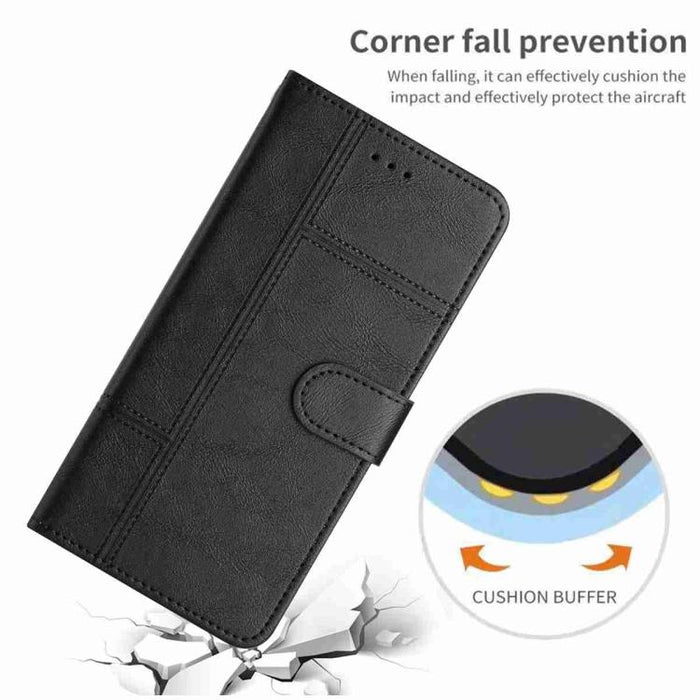 Funda para teléfono de cuero con textura de piel de vaca y costuras., For Redmi K90 Pro Max / Poco F8 Ultra, For Redmi K90 / Poco F8 Pro, For Redmi 15C 5G / 4G EU 173mm, For Redmi 15 5G / 4G EU 171mm, For Redmi 15C 5G / 4G Global 171mm