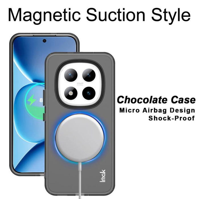 Funda para teléfono IMAK Chocolate Series de TPU + PET MagSafe, For Redmi Note 15 Pro+ 5G Global 163.3, For Redmi Note 15 5G Global 164mm, For Redmi Note 15 Pro 5G Global 163.6, For Redmi 15C 5G/4G EU 173/Poco C85 5G                                    ...