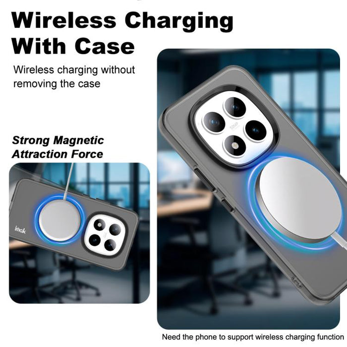 Funda para teléfono IMAK Chocolate Series de TPU + PET MagSafe, For Redmi Note 15 Pro+ 5G Global 163.3, For Redmi Note 15 5G Global 164mm, For Redmi Note 15 Pro 5G Global 163.6, For Redmi 15C 5G/4G EU 173/Poco C85 5G                                    ...